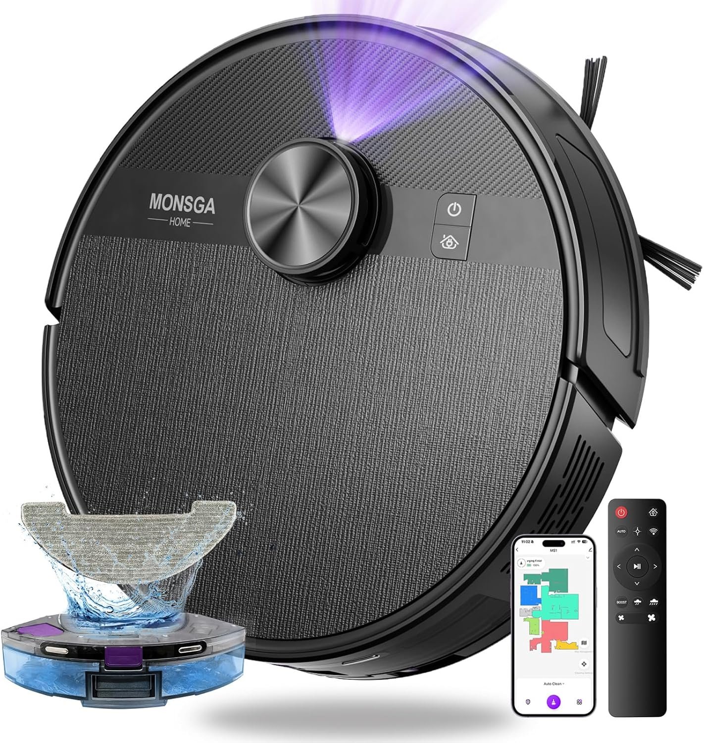 MONSGA MS1 Robot Vacuum Cleaner Review: Efficient Floor Care