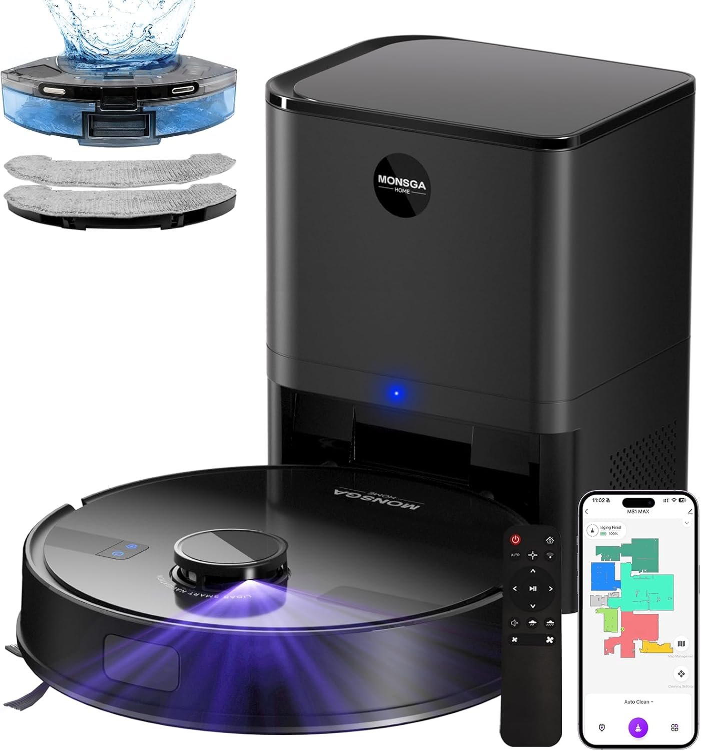 MONSGA Robot Vacuum with Mop Review: Efficient Floor Care