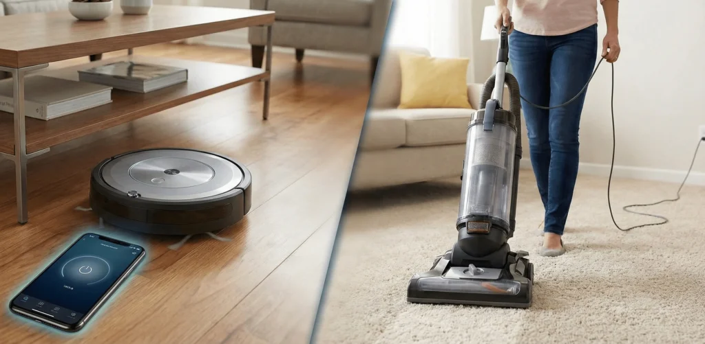 Robot Vacuum vs. Traditional Vacuum